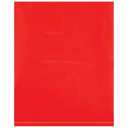 Bsc Preferred 8 x 10'' - 2 Mil Red Flat Poly Bags, 1000PK BUY00028525